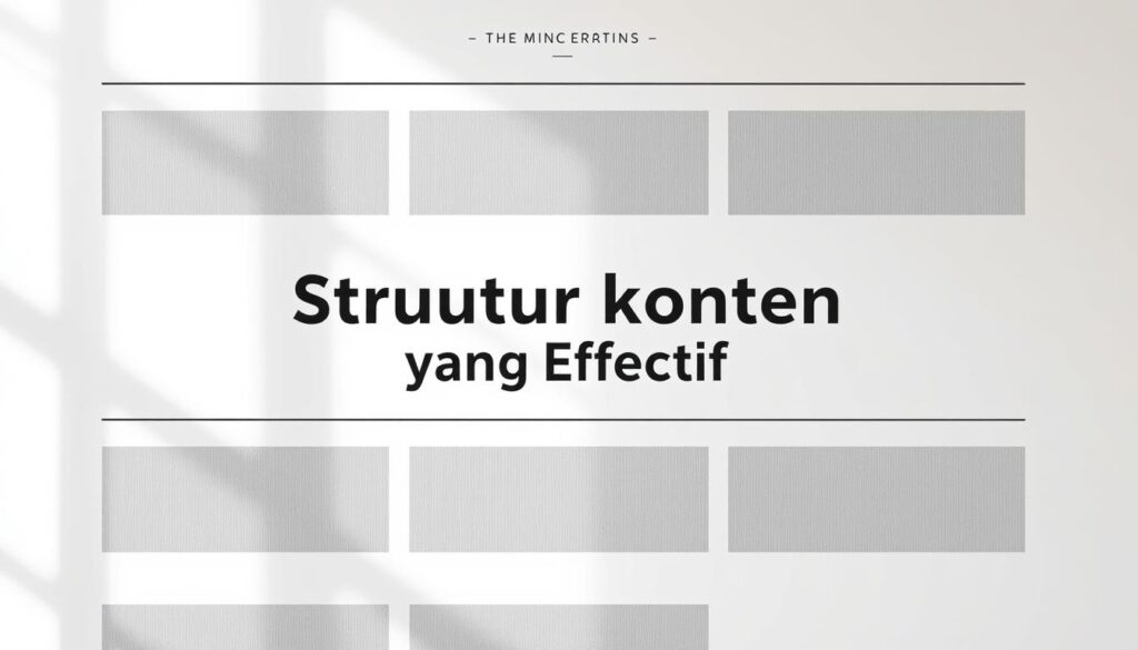 struktur konten yang efektif